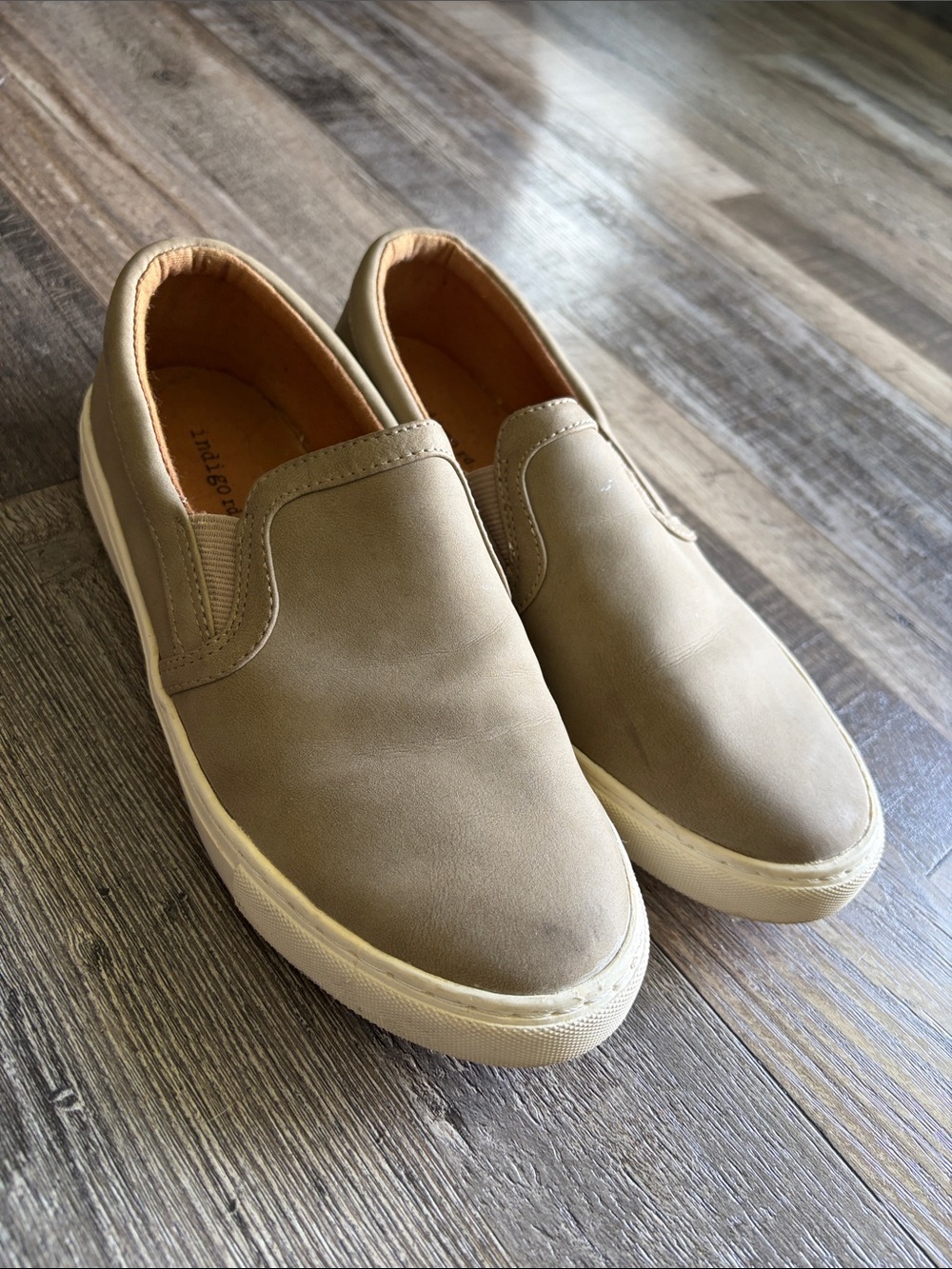 Indigo Women’s Slip-On Loafers in Taupe